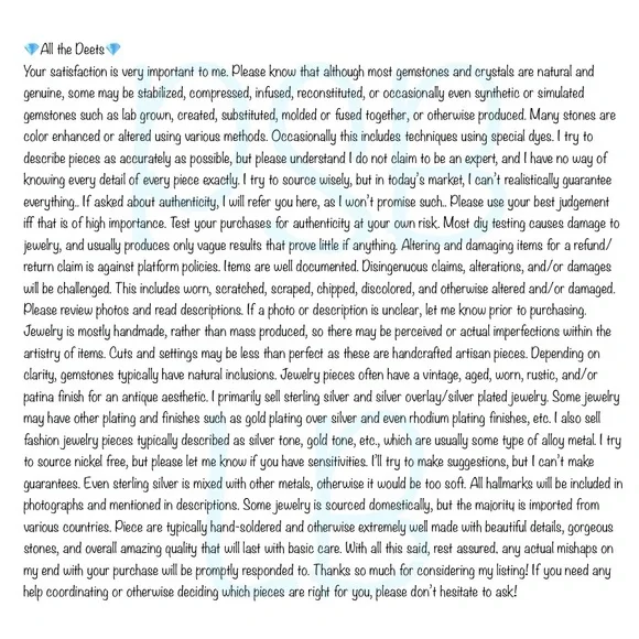 Turquoise Pendant Necklace Sterling Silver 925 Vintage Style Pear New - Picture 5 of 6